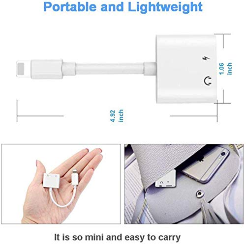 image for Chongshang Headphone Adapter for iPhone 11 pro 3.5mm car Charger Dongl