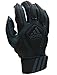 adidas Scorch Destroy 2 Lineman Adult Gloves, Full Finger, Gray/Black, X-Large