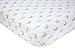 Little Love by NoJo Separates Collection Star/Moon Printed Crib Sheet, Grey, 52