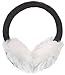 Simplicity Women's Knitted Faux Fur Plush Winter Earmuffs, Dark Grey