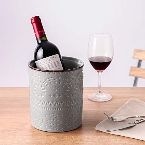 DOWAN Utensil Holder, 7.2" Extra Large Kitchen Utensil Crock for