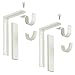 Ikea Curtain Rod Holder Bracket Wall/Ceiling Set Of 2 Steel White