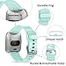 Wepro Replacement Bands Compatible with Fitbit Versa SmartWatch, Versa 2 and Versa Lite SE Sports Watch Band for Women Men, Small, Marine Green