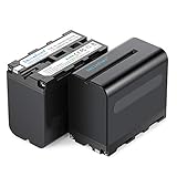 SmilePowo 2 Pack NP-F970 Battery 7800mAh for Sony NP-F975, NP-F960, NP-F950, NP-F930, NP-F770, NP-F750, NP-F550, DCR, DSR, HDR, FDR, HVR, HVL and LED Light