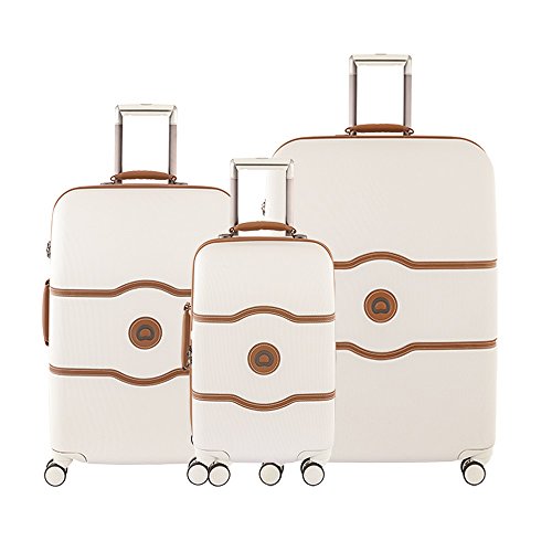 Delsey Paris Luggage Chatelet Hard+ 3 Piece Set Spinner (Champagne)