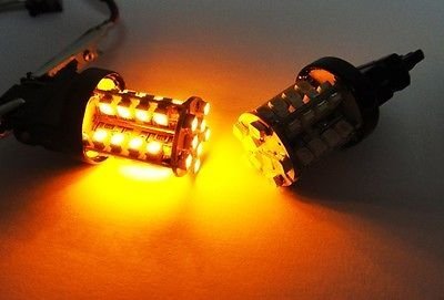 LEDIN A Pair of Amber 3156 40 SMD LED Parking Light 3157 3457 3057 - Thumbnail 2