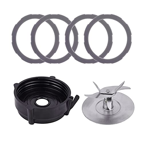 Stainless Steel Blender Cutter Blade, Jar Base Bottom Cap and 4Pcs Blender  Gaskets Compatible with Oster Pro