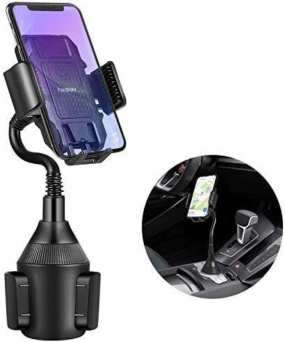 車載携帯ホルダー Fishoaky カップホルダー 蔵 ドリンクホルダー スマホスタンド スマートフォンホルダー 360度回転可能 取り付け簡単 脱落防止 Iphone Xs Xr 8 8plus ブラック 9 7plus S9 Galaxy Samsung S7などに対応 Note 7 S8 S9 多機種対応