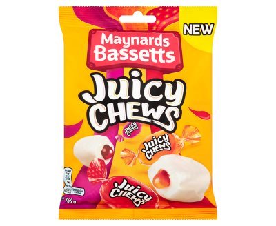 Maynards Bassetts Juicy Chews Sweets Bag (165g x 12)
