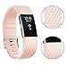 Vancle Bands for Fitbit Charge 2 Special Edition, Adjustable Replacement Accessory Sport Wrist Band (No Tracker) (1PC (Blush Pink), Small)