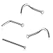 316L Surgical Steel Nose Stud Ring 1.5mm Flat Disc Choose Your Style 18G