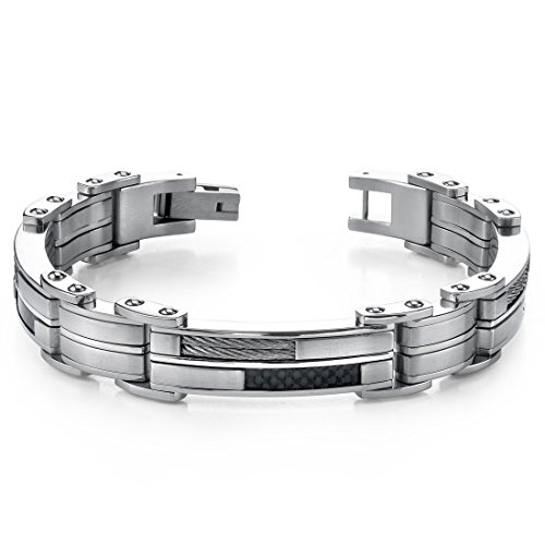 Peora Sophisticated & Stylish Heavy Duty Stainless Steel Mens Bracelet
