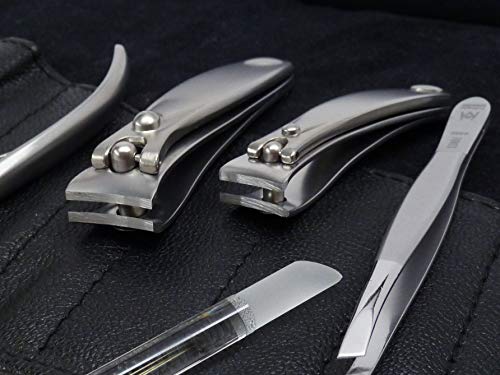 image for 7pcs Nail Kit German FINOX Surgical Stainless Steel: Toenail Clippers,