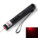 Dequn Wang High Power 650nm Red Beam Laser Pointer Lazer Projector Flashlight Pen with One 18650 Battery