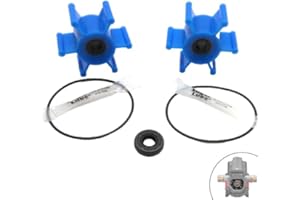 REPLACEMENTKITS.COM 2 Pack Impeller, O-Ring Kit & Oil Seal Complete Repair Kit, Fully Compatible with Milwaukee M18 Transfer Pumps (Replaces 49-16-2771) Improved High Strength Durable Polyurethane
