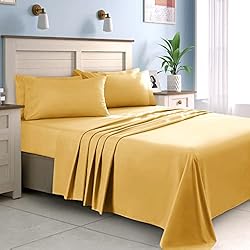 HOMEIDEAS King Size Bed Sheets - 6 Piece Set