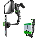 Banhey Rearview Mirror Phone Holder for Car-Upgraded Multifunctional Phone Mount for Car 360° Rotatable and Retractable Rearview Mirror Phone Holder for All Mobile Phones and All Car