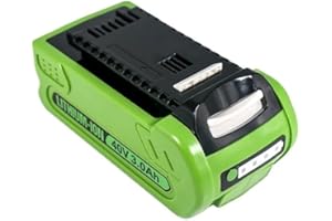 40V 3Ah Lithium-Ion Replacement Battery for G-MAX Lawn Mowers - Compatible with GreenWorks Models 29462, 29472, 29282(Green)