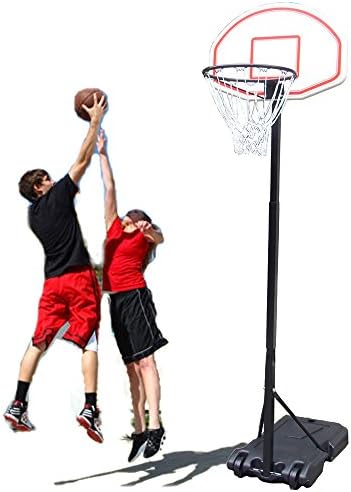 Alightup Basketball Stand Portable Kids Junior Height-Adjustable Basketball Hoop Stand from 5.4 Foot to 6.7 Foot Backboard System All Weather Indoor Outdoor
