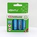 Kentli Constant 1.5v AA Rechargeable Battery 3000mWh Lithium-ion Polymer Batteries (4-Pack AA)