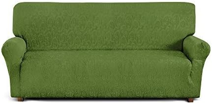 Corredocasa 049IT 3-seat sofa cover, polyester-coton, green