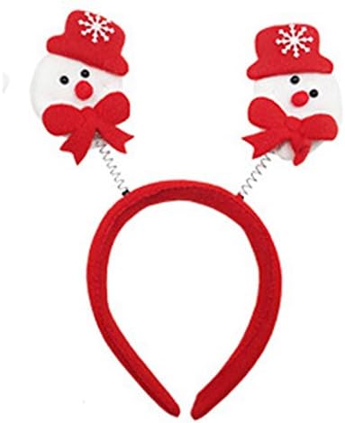 5PcsCute Antlers Christmas Headbands Santa Claus Reindeer Snowman Christmas Decorations for Home Kids Decoracion Navidad,C