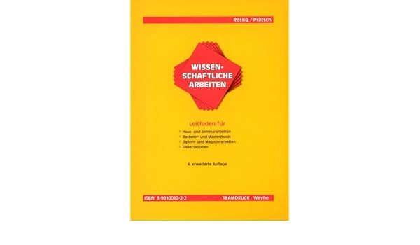 Wissenschaftliche Arbeiten Leitfaden Für Haus Und - 