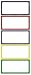 Magnetic Dry Erase Labels - Dry Erase Cute Name Tags - Magnetic Labels -Whiteboard Magnets with Colorful Borders, 1