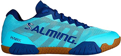 Salming Women's Hawk Shoes Turquoise/Limoges Blue 7.5