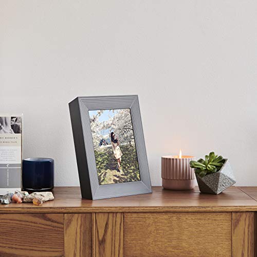 Aura Frames Digital Picture Frame Ultra HD Display - Free Unlimited Cloud Storage - Send 100k Pictures Instantly Via Aura App Share Photos with Family New Touch Bar Control WiFi Enabled Mason Frame - Thumbnail 2