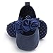 BENHERO Baby Infant Girls Soft Sole Floral Princess Mary Jane Shoes Prewalker Wedding Dress Shoes (6-12 Months Infant), Navy