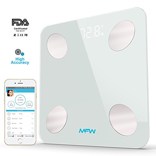 Body Fat Scale, Smart Bluetooth BMI Scale with App, Accurate Weight & Body Composition Analyzer Scale