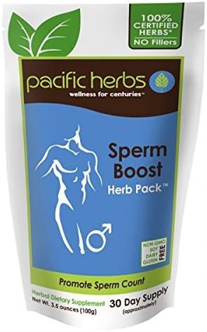 Sperm Boost Herb Pack - Promotes sperm count and motility naturally by Pacific Herbs