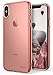 Ringke Air Designed for iPhone X Case, Lightweight Transparent Flexible TPU Cover for iPhone X Case, iPhone 10 (Not Compatible with iPhone Xs) - Rose Gold