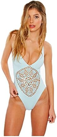 HaiBote 2016-Piece Bikini Swimsuit Hollow Weave