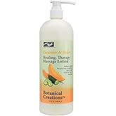 PRO NAIL - Healing Therapy Massage Lotion, Cucumber Melon, 32 Oz - Professional Pedicure, Body and Hot Oil Manicure, Infused with Natural Oils, Vitamins, Panthenol and Amino Acids
