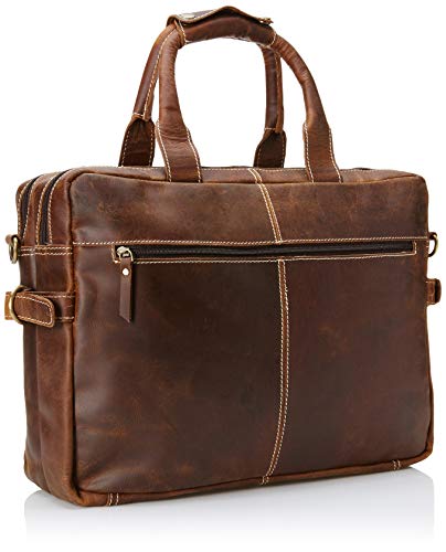Ripley - MALETÍN DE LAPTOP PARA HOMBRES BOLSO CRAZY VINTAGE CUERO MESSENGER  (MARRÓN) 16' VINTAGE BÚFALO MESSENGER SATCHEL