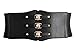 Nanxson Womens Elastic Wide Waist Band Tied Waspie Corset Obi Waist Belt PDW0077 (black)
