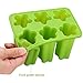 Popsicle Molds - Silicone Ice Pop Molds Set of 6 Easy Release Popsicle BPA Free FDA Approved Ice Pop Maker(Green)
