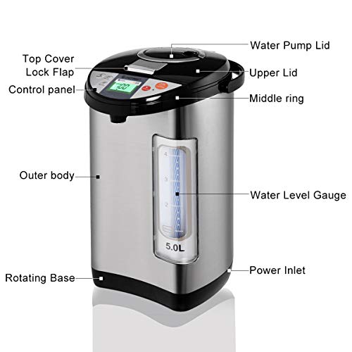 5 Costway+Electric+Spillage+stainless+Dispenser