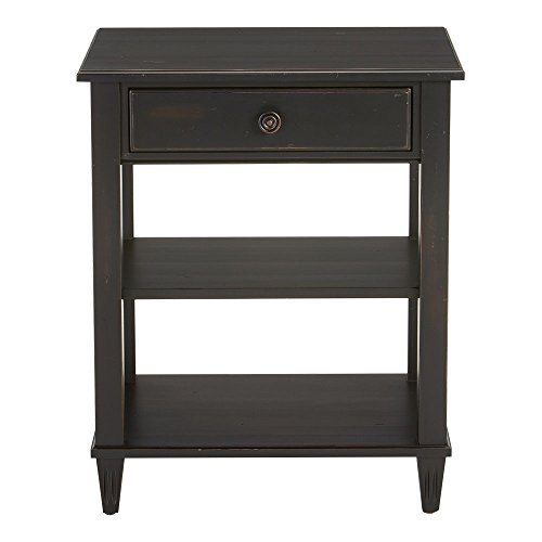Ethan Allen Colin Night Table, Charcoal