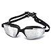 MIGAGA Swim Goggles, Triathlon Glasses ,Anti Fog Cool Design Clear Vision No Leaking UV Protection, Anti-Scratch Swimming Glasses,Free Earplugs And Nose Clip (Black)