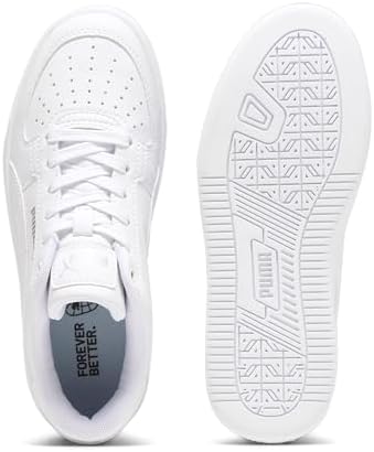 Unisex Kids Caven 2.0 Jr Scarpe da ginnastica, Puma White Puma Silver Puma Black, 39 EU
