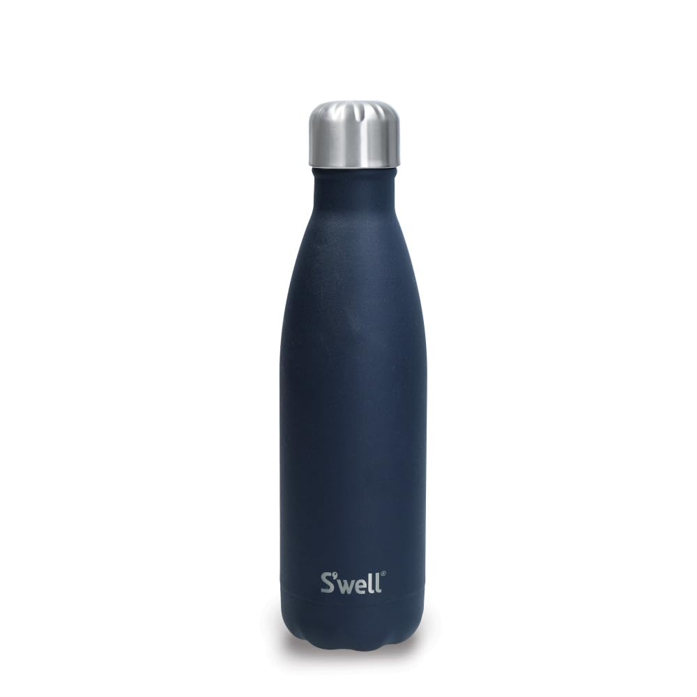 S'well Original Azurite 500ml Vacuum-Insulated Drinks Bottle Keeps Drinks Cold and Hot - BPA-Free Stainless S — image 1