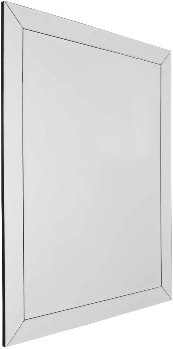MirrorOutlet Large Venetian Modern Big Bevelled Wall Mirror Bargain 3Ft10 X 3Ft 117cm X 91cm, 120x94x2,Silver,DC013 - Image 4