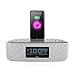 iHome iDL44 Lightning Dock Dual Clock Radio with USB Charge/Play for iPhone 5/5S & 6/6Plus & All iPad Models with Lightning Connector - Newest Model OPEN BOX