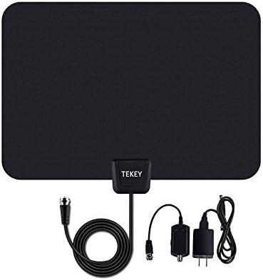 50 Mile Range Digital HD TV Antenna with Amplifier 10ft Coax Cable 30 Days