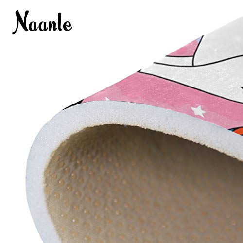 Naanle-Little-Unicorn-and-Mermaid-Non-Slip-Area-Rug-for-Living-Dinning-Room-Bedroom-Kitchen-5-x-758-x-80-Inches-Cute-Nursery-Rug-Floor-Carpet-Yoga-Mat Naanle Little Unicorn and Mermaid Non Slip Area Rug for Living Dinning Room Bedroom Kitchen, 5' x 7'(58 x 80 Inches), Cute Nursery Rug Floor Carpet Yoga Mat