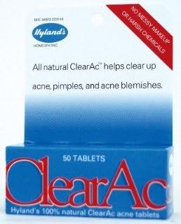 ClearAc (clears up acne)-50 tabs Brand: Hylands (Standard Homeopathic)