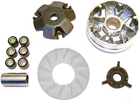 DishKooker Scooter Moped Variator Kit Front Clutch Drive Pulley with Roller for GY6/49CC/50CC/60CC
